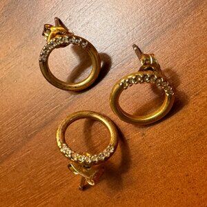 Set of 3 small hoop studs